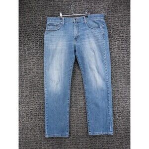 Lucky Brand Jeans Mens 36x30 Actual 37x29.5 Blue 221 Straight Stretch Denim